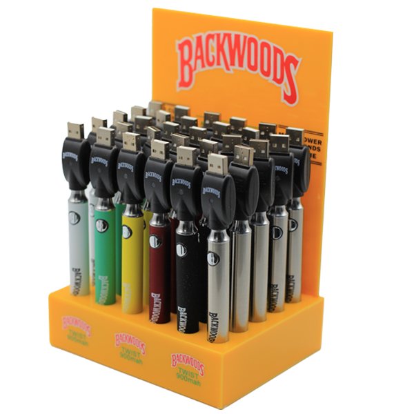 BACKWOODS ADJUSTABLE TWIST BATTERY 30CT DISPLAY SMDistro BACKWOODS ADJUSTABLE TWIST BATTERY 30CT DISPLAY SMDistro