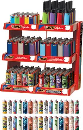 BIC LIGHTER 6 TIER 320CT DISPLAY - SMDistro