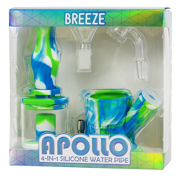 BREEZE APOLLO SILICONE WATER PIPE - SMDistro