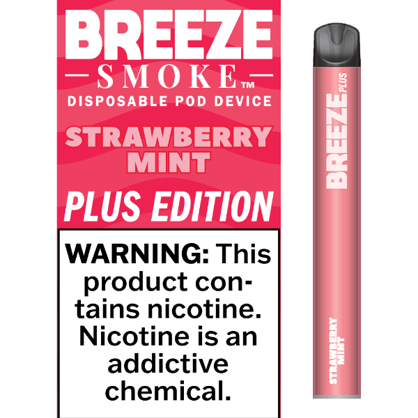 Breeze Plus 3.5mL 650 mAh 5% Salt Nicotine 800 Puffs - Display of 10 (MSRP $7.99 Each) - SMDistro