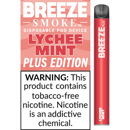 Breeze Plus 3.5mL 650 mAh 5% Salt Nicotine 800 Puffs - Display of 10 (MSRP $7.99 Each) - SMDistro
