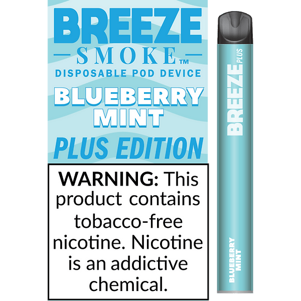 Breeze Plus 3.5mL 650 mAh 5% Salt Nicotine 800 Puffs - Display of 10 (MSRP $7.99 Each) - SMDistro