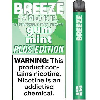 Breeze Plus 3.5mL 650 mAh 5% Salt Nicotine 800 Puffs - Display of 10 (MSRP $7.99 Each) - SMDistro