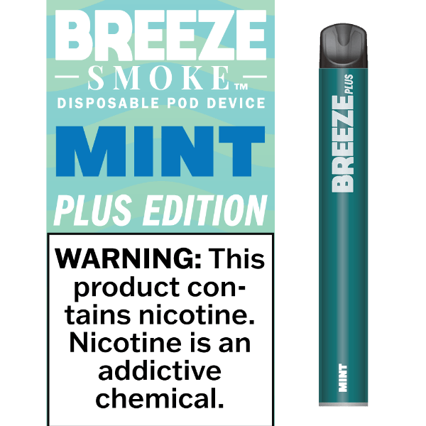 Breeze Plus 3.5mL 650 mAh 5% Salt Nicotine 800 Puffs - Display of 10 (MSRP $7.99 Each) - SMDistro