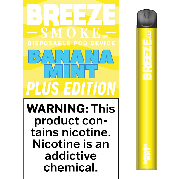 Breeze Plus 3.5mL 650 mAh 5% Salt Nicotine 800 Puffs - Display of 10 (MSRP $7.99 Each) - SMDistro