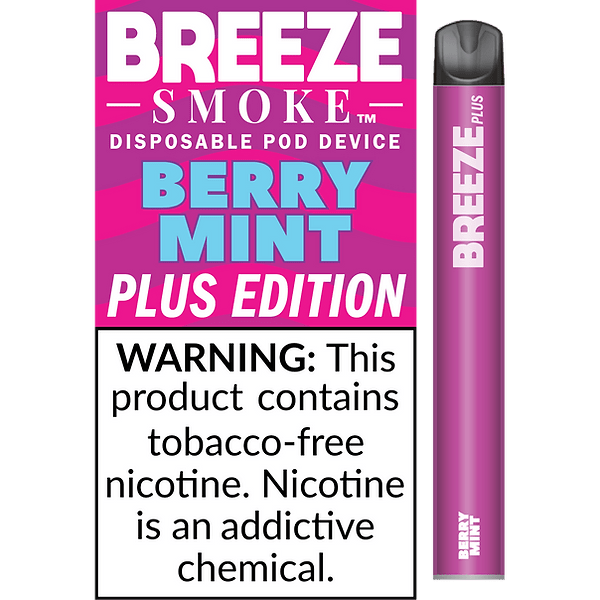 Breeze Plus 3.5mL 650 mAh 5% Salt Nicotine 800 Puffs - Display of 10 (MSRP $7.99 Each) - SMDistro