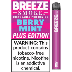 Breeze Plus 3.5mL 650 mAh 5% Salt Nicotine 800 Puffs - Display of 10 (MSRP $7.99 Each) - SMDistro