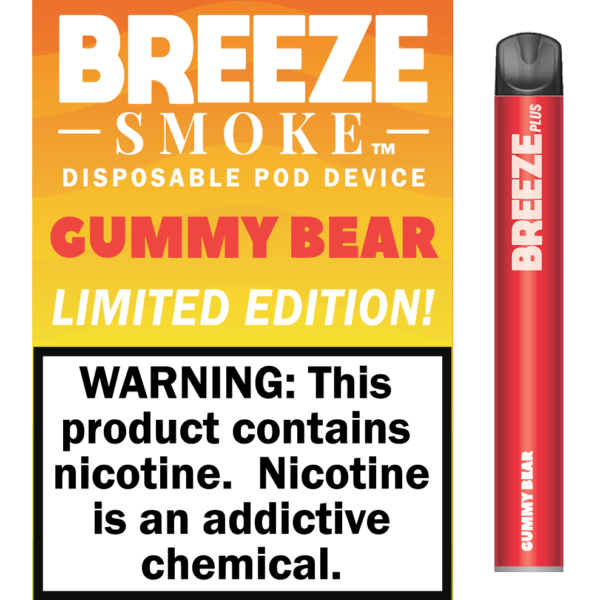 Breeze Plus 3.5mL 650 mAh 5% Salt Nicotine 800 Puffs - Display of 10 (MSRP $7.99 Each) - SMDistro