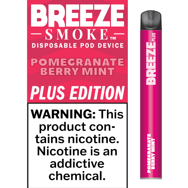 Breeze Plus 3.5mL 650 mAh 5% Salt Nicotine 800 Puffs - Display of 10 (MSRP $7.99 Each) - SMDistro