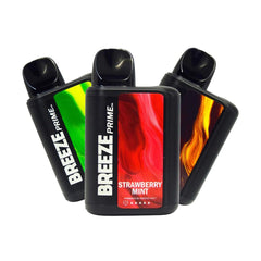 Breeze Prime Edition 10ml 5% Salt Nicotine 6000 Puffs - Display of 5 (MSRP $19.99 Each) - SMDistro