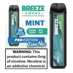 Breeze Pro TFN 6ml 0% Salt Nicotine 2000 Puffs - Display of 10 (MSRP $14.99 Each) - SMDistro