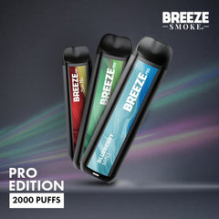 Breeze Pro TFN 6ml 5% Salt Nicotine 2000 Puffs - Display of 10 (MSRP $14.99 Each) - SMDistro