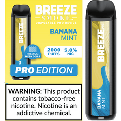 Breeze Pro TFN 6ml 5% Salt Nicotine 2000 Puffs - Display of 10 (MSRP $14.99 Each) - SMDistro