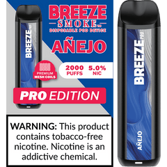 Breeze Pro TFN 6ml 5% Salt Nicotine 2000 Puffs - Display of 10 (MSRP $14.99 Each) - SMDistro