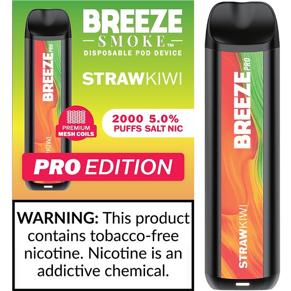 Breeze Pro TFN 6ml 5% Salt Nicotine 2000 Puffs - Display of 10 (MSRP $14.99 Each) - SMDistro