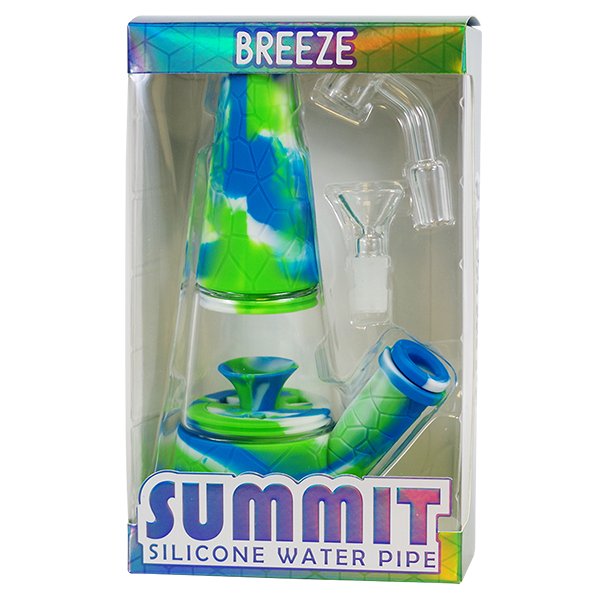 BREEZE SUMMIT SILICONE WATER PIPE - SMDistro