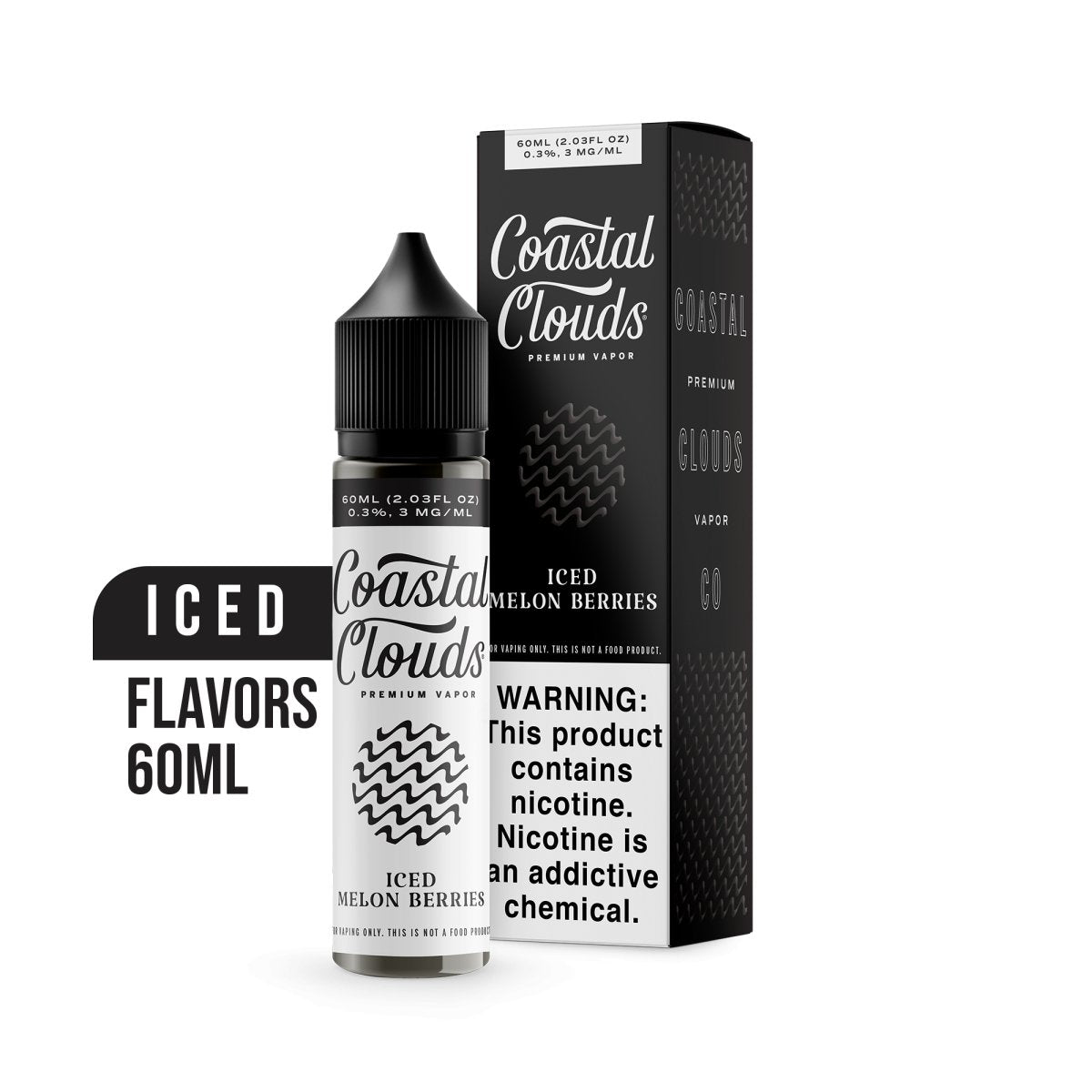 COASTAL CLOUDS 60ML ICED SYNTHETIC PREMUIM E - LIQUID - SMDistro