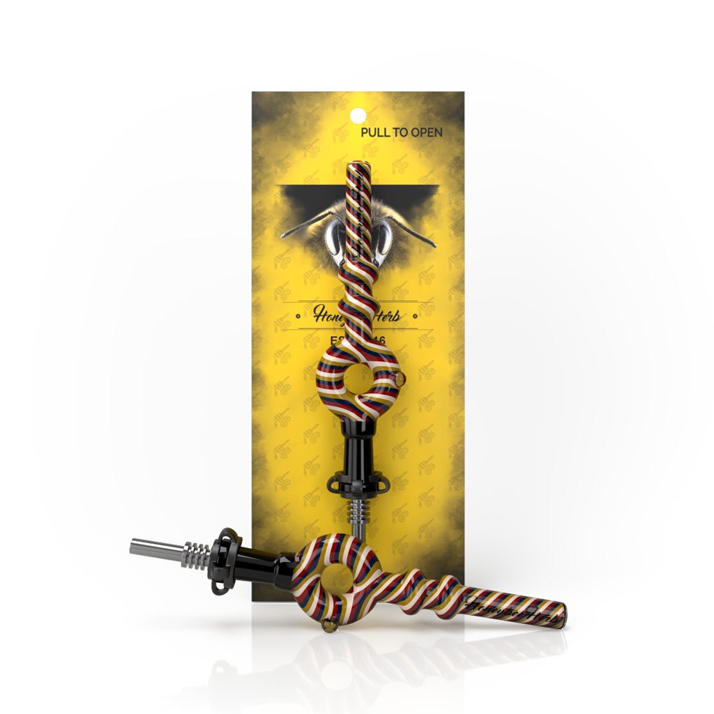 DONUT SWIRL STRIPPED NECTAR COLLECTOR By Honeybee Herb (MSRP: $24.99) - SMDistro