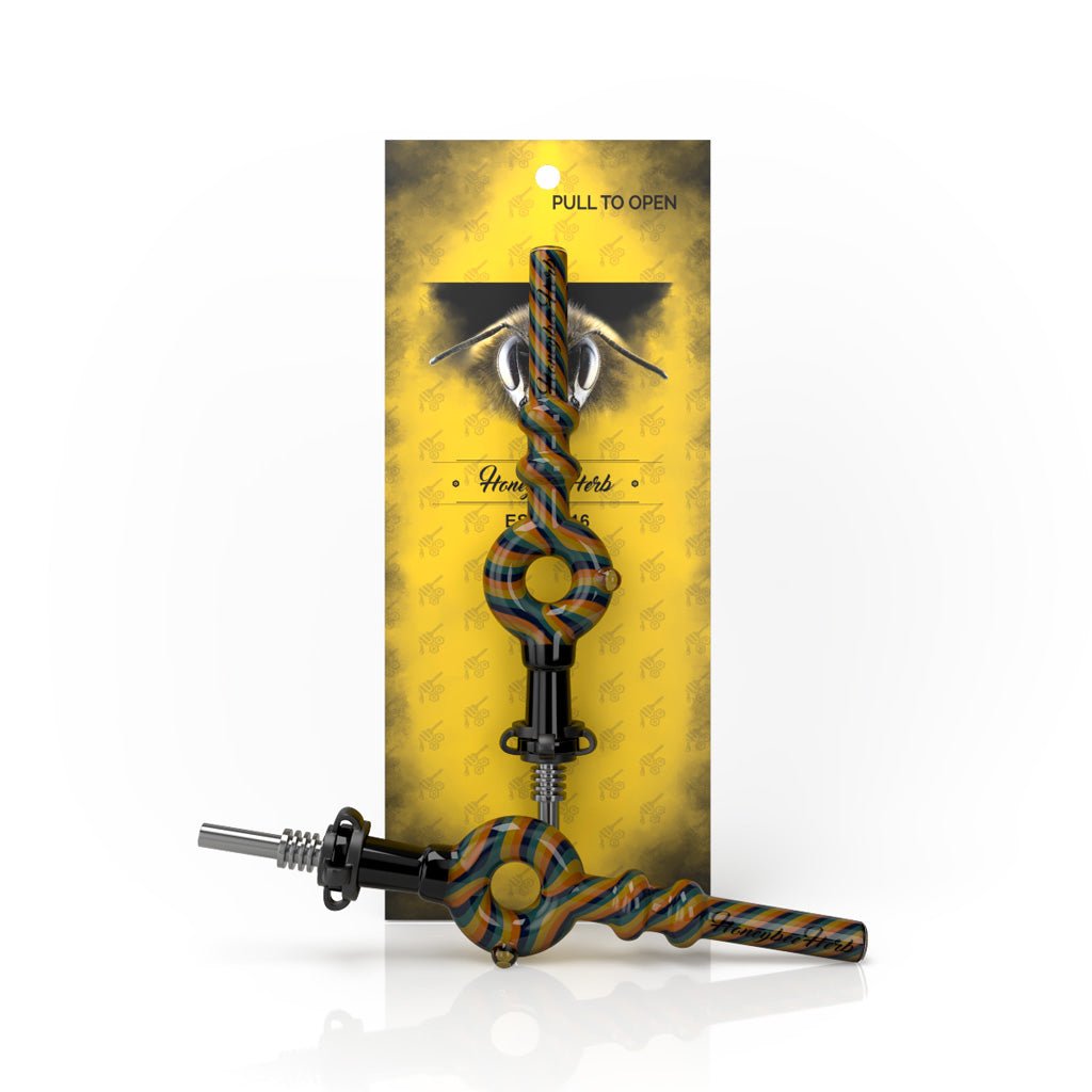DONUT SWIRL STRIPPED NECTAR COLLECTOR By Honeybee Herb (MSRP: $24.99) - SMDistro