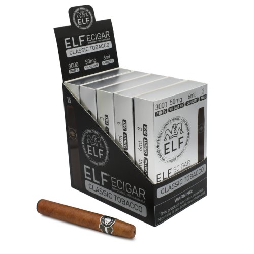 ELF ECigar 6ML 3000 Puff Disposable Vape Cigar Device - SMDistro