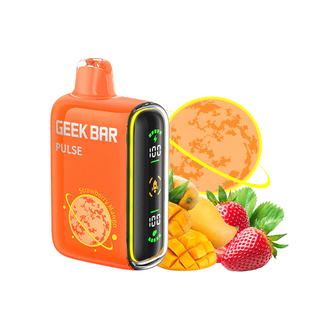 Geek Bar Pulse 16ML 5% Nicotine 15K Puffs Disposable Vape Device With Full Screen - Display of 5 (MSRP $24.99 Each) - SMDistro