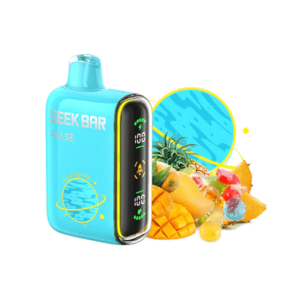 Geek Bar Pulse 16ML 5% Nicotine 15K Puffs Disposable Vape Device With Full Screen - Display of 5 (MSRP $24.99 Each) - SMDistro