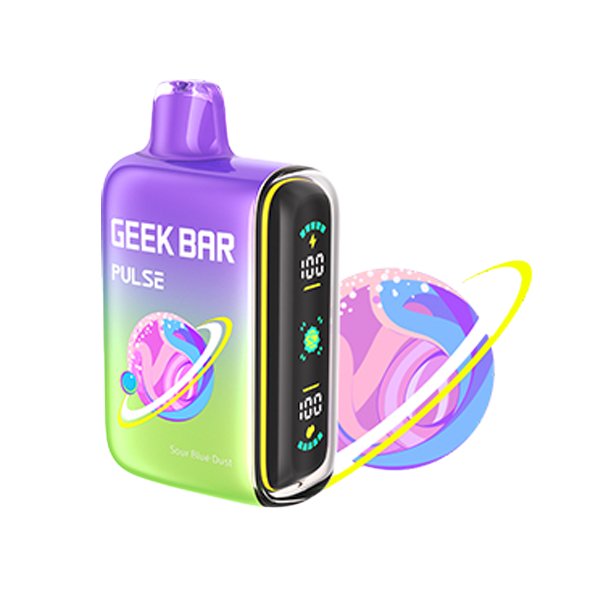 Geek Bar Pulse Sour Edition 16ML 5% Nicotine 15K Puffs Disposable Vape - Display of 5 (MSRP $24.99 Each) - SMDistro