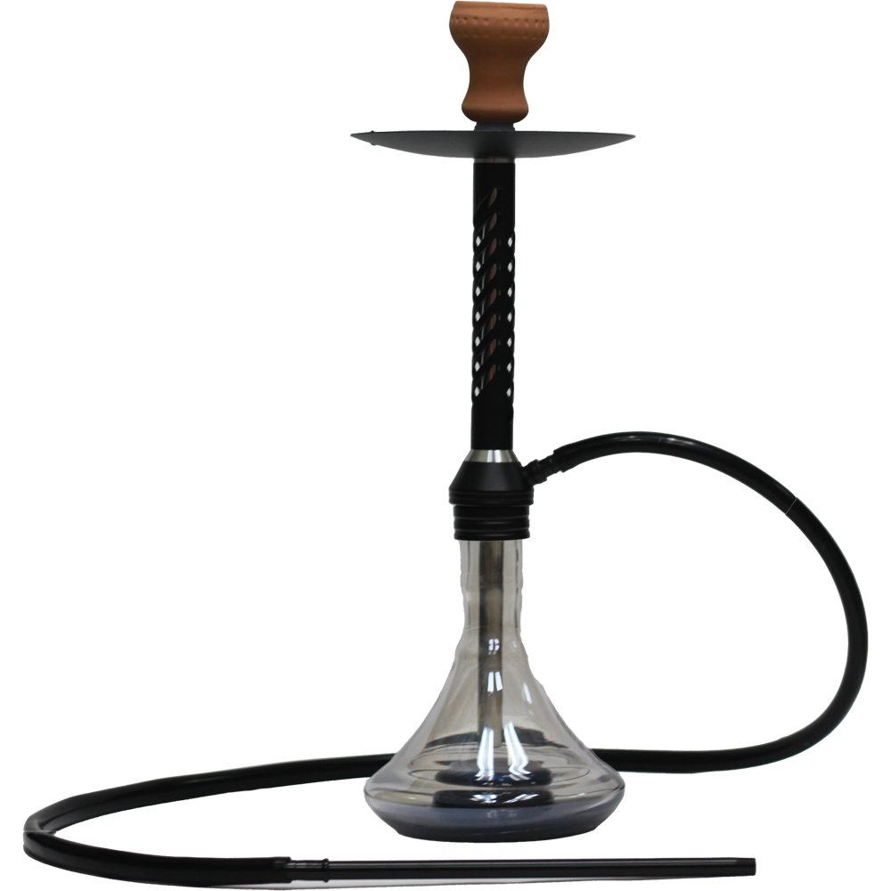 GLASS HOOKAH CLEAR SPIRAL DESIGN - SMDistro