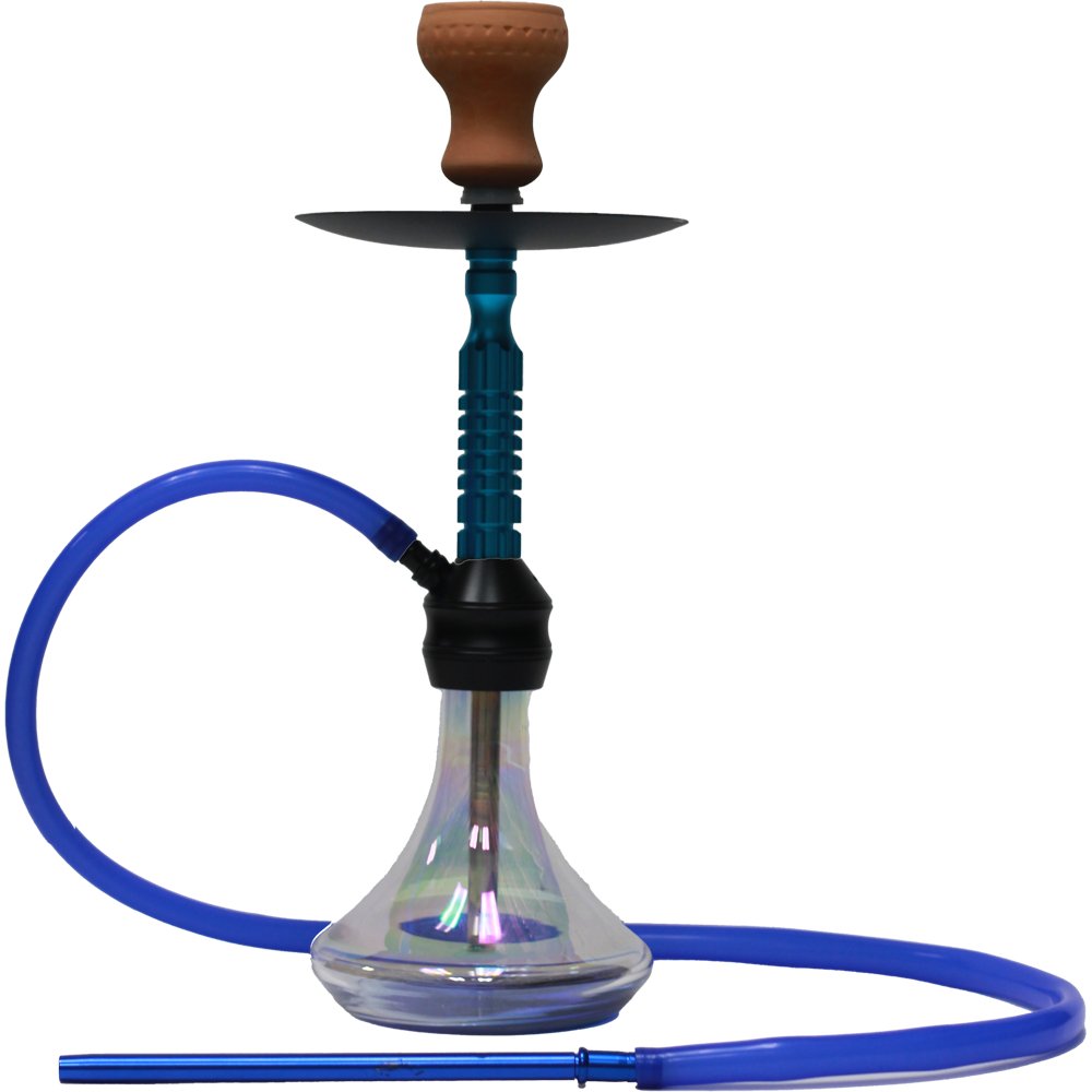 GLASS HOOKAH SMALL CLEAR COLOR DESIGN - SMDistro