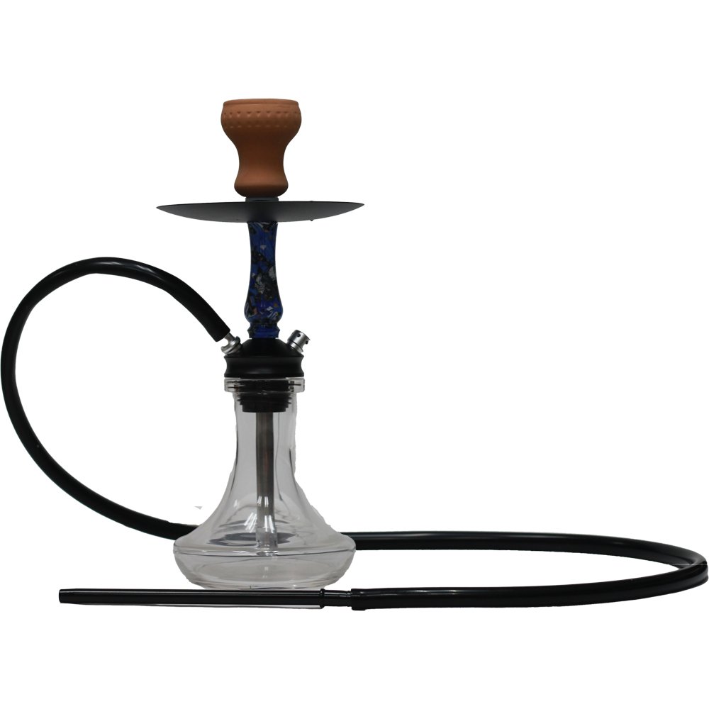 GLASS HOOKAH SMALL CLEAR COLOR DESIGN - SMDistro