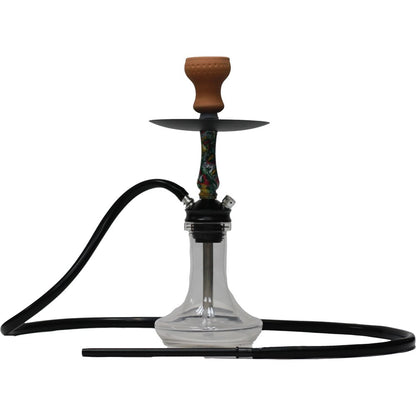 GLASS HOOKAH SMALL CLEAR COLOR DESIGN - SMDistro