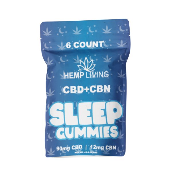 HEMP LIVING - CBD SLEEP 6CT GUMMIES 12CT DISPLAY - SMDistro