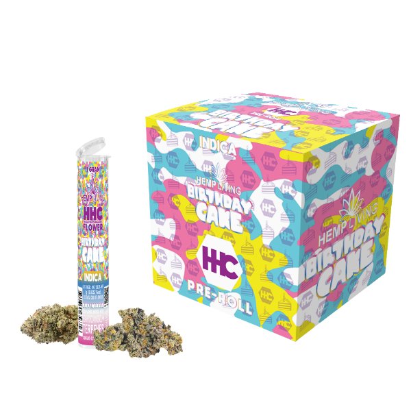 HEMP LIVING - HHC FLOWER 1G PRE - ROLL HIGH POTENCY KEIF INFUSED - 10CT DISPLAY - SMDistro