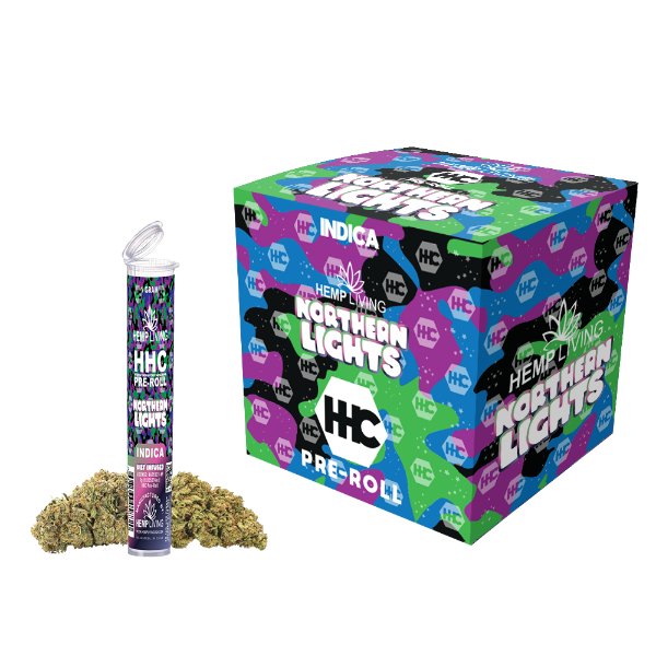 HEMP LIVING - HHC FLOWER 1G PRE - ROLL HIGH POTENCY KEIF INFUSED - 10CT DISPLAY - SMDistro