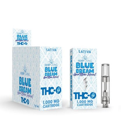 HEMP LIVING - THC - O VAPE CARTRIDGE W/LIVE RESIN 5CT DISPLAY - SMDistro