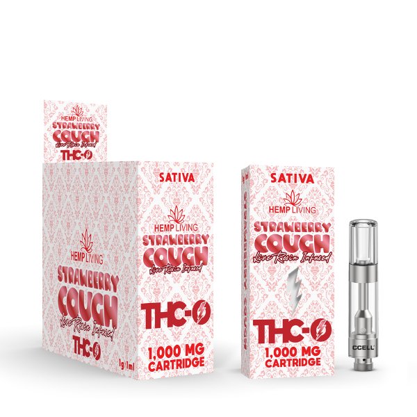 HEMP LIVING - THC - O VAPE CARTRIDGE W/LIVE RESIN 5CT DISPLAY - SMDistro