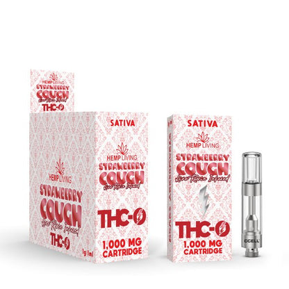 HEMP LIVING - THC - O VAPE CARTRIDGE W/LIVE RESIN 5CT DISPLAY - SMDistro