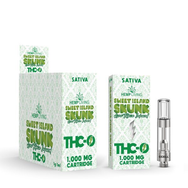 HEMP LIVING - THC - O VAPE CARTRIDGE W/LIVE RESIN 5CT DISPLAY - SMDistro