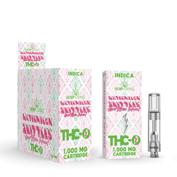 HEMP LIVING - THC - O VAPE CARTRIDGE W/LIVE RESIN 5CT DISPLAY - SMDistro