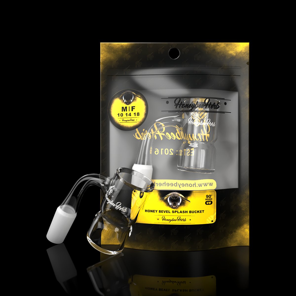 HONEY BEVEL SPLASH BUCKET - 90° DEGREE | BL By Honeybee Herb (MSRP: $44.99) - SMDistro