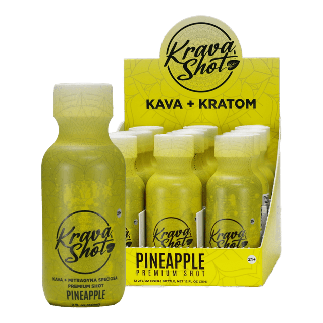 Krava Shots Kava + Kratom 12ct Display - SMDistro