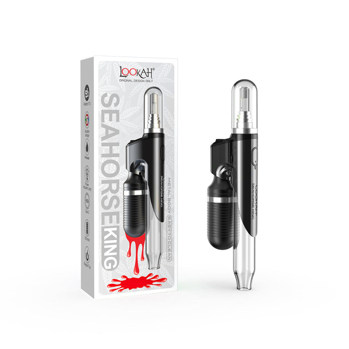 Lookah Seahorse King 950mAh Preheat Dab Pen Vaporizer Starter Kit (MSRP $59.99) - SMDistro