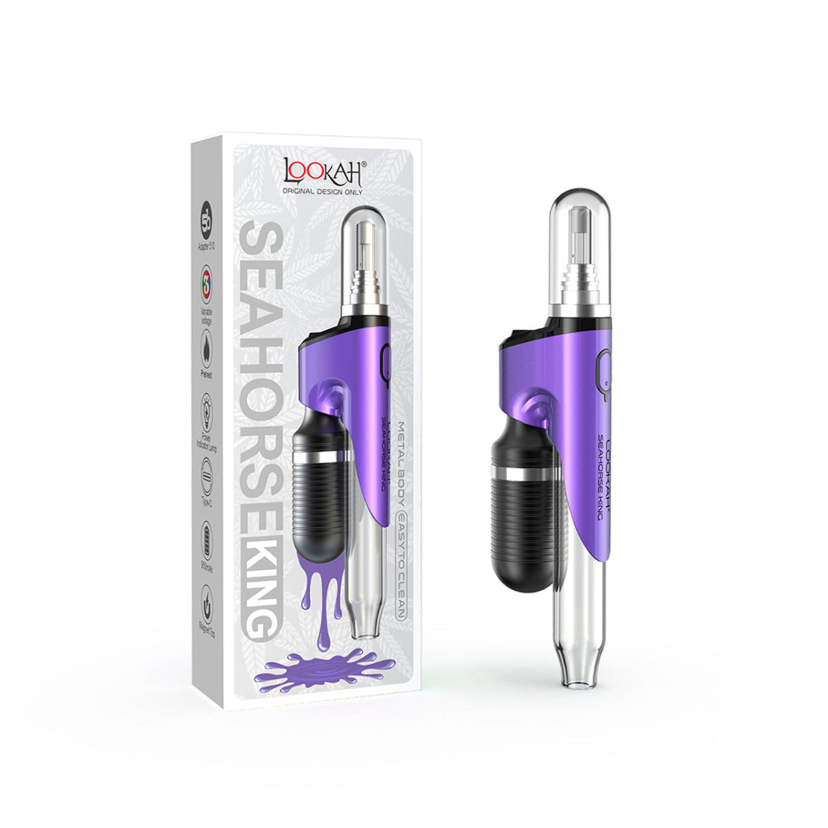 Lookah Seahorse King 950mAh Preheat Dab Pen Vaporizer Starter Kit (MSRP $59.99) - SMDistro