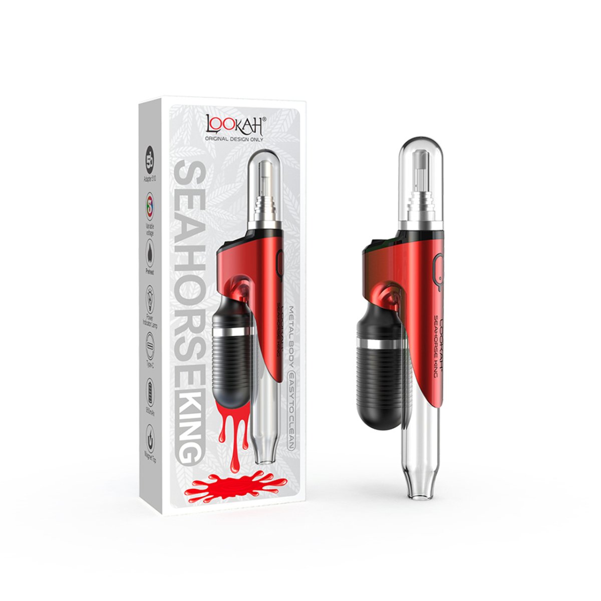 Lookah Seahorse King 950mAh Preheat Dab Pen Vaporizer Starter Kit (MSRP $59.99) - SMDistro