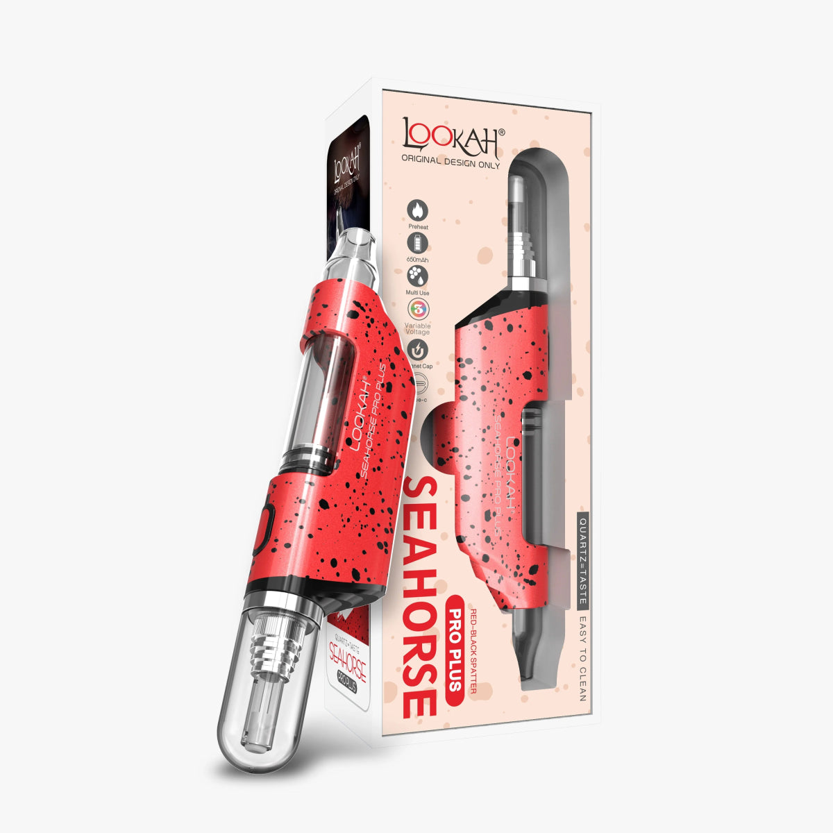 Lookah Seahorse Pro Plus Spatter Edition 650mAh Vaporizer (MSRP $54.99) - SMDistro