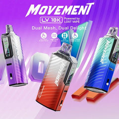 Lost Vape Movement LV18000 - Display of 5 (MSRP $19.99 Each) - SMDistro