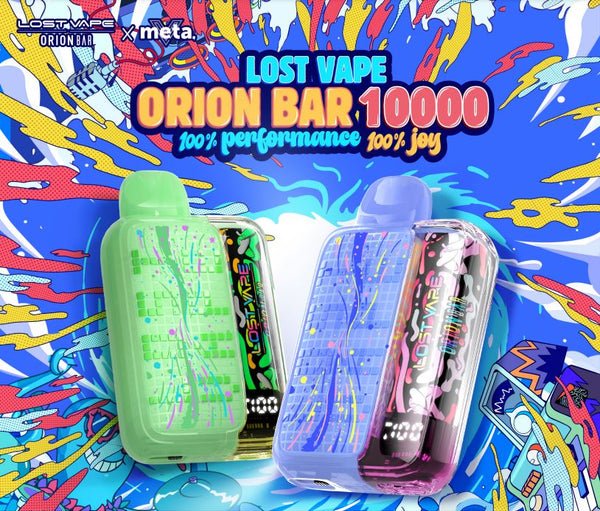 Lost Vape Orion Bar 10000 20ML 10000 Puffs 650mAh Prefilled Nicotine Salt Rechargeable Disposable Device With Mesh Coil & Smart LED Display - Display of 5 (MSRP $24.99 Each) - SMDistro