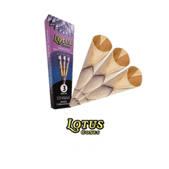 LOTUS FLOWER PETAL CONES BY OME PALM LEAF 3 PACK (BOX OF 15) - SMDistro