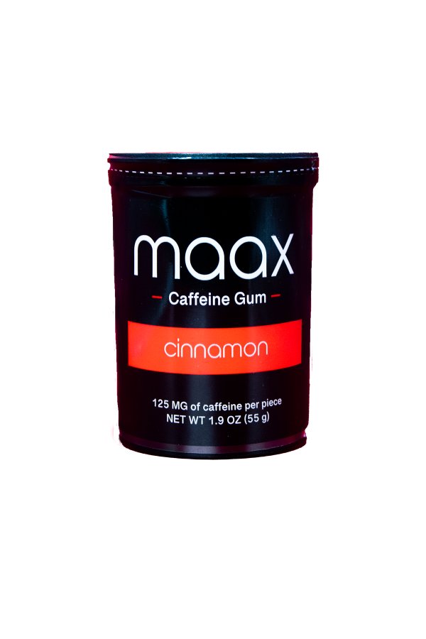 MAAX CAFFEINE GUM 125MG 25CT (PACK OF 5) - SMDistro