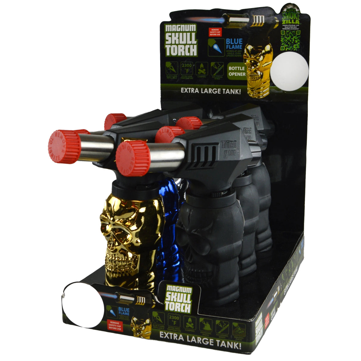 MAGNUM SKULL TORCH 6CT DISPLAY - SMDistro